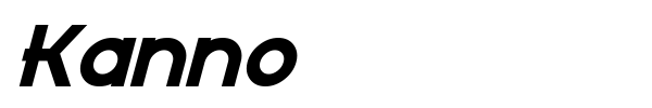 Kanno font preview